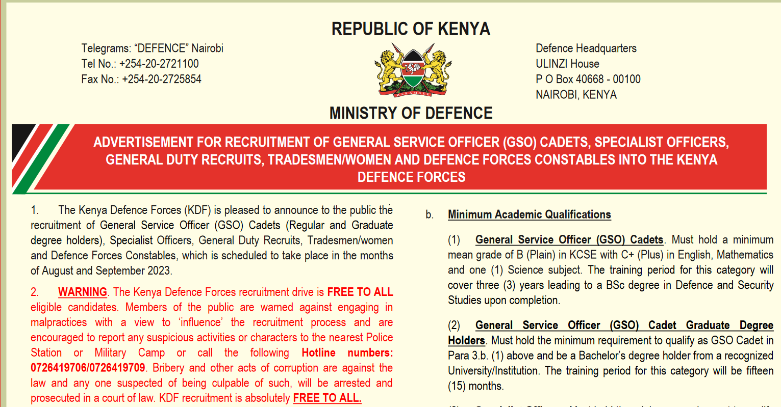 Understanding KDF Recruitment in 2023