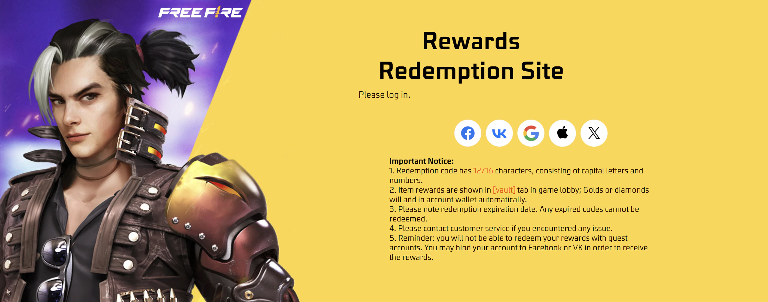 Latest Garena Free Fire Max Redeem Codes for October 2023