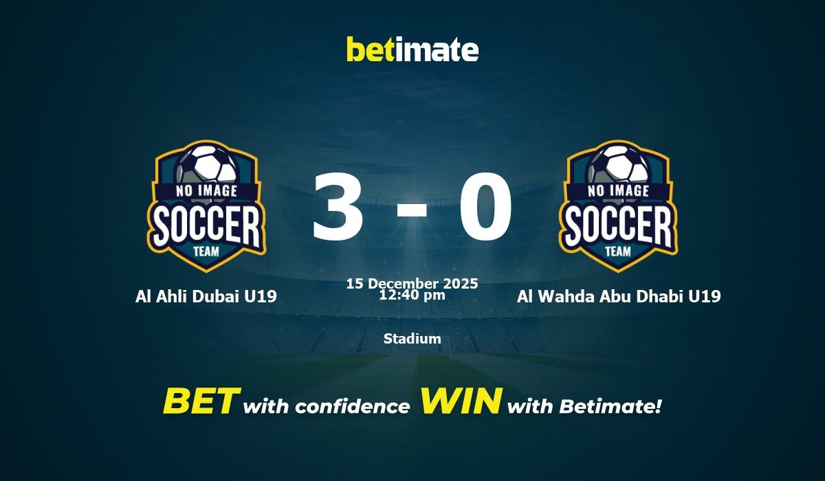 Al Wahda vs Al-Ahli: An Intense Football Rivalry