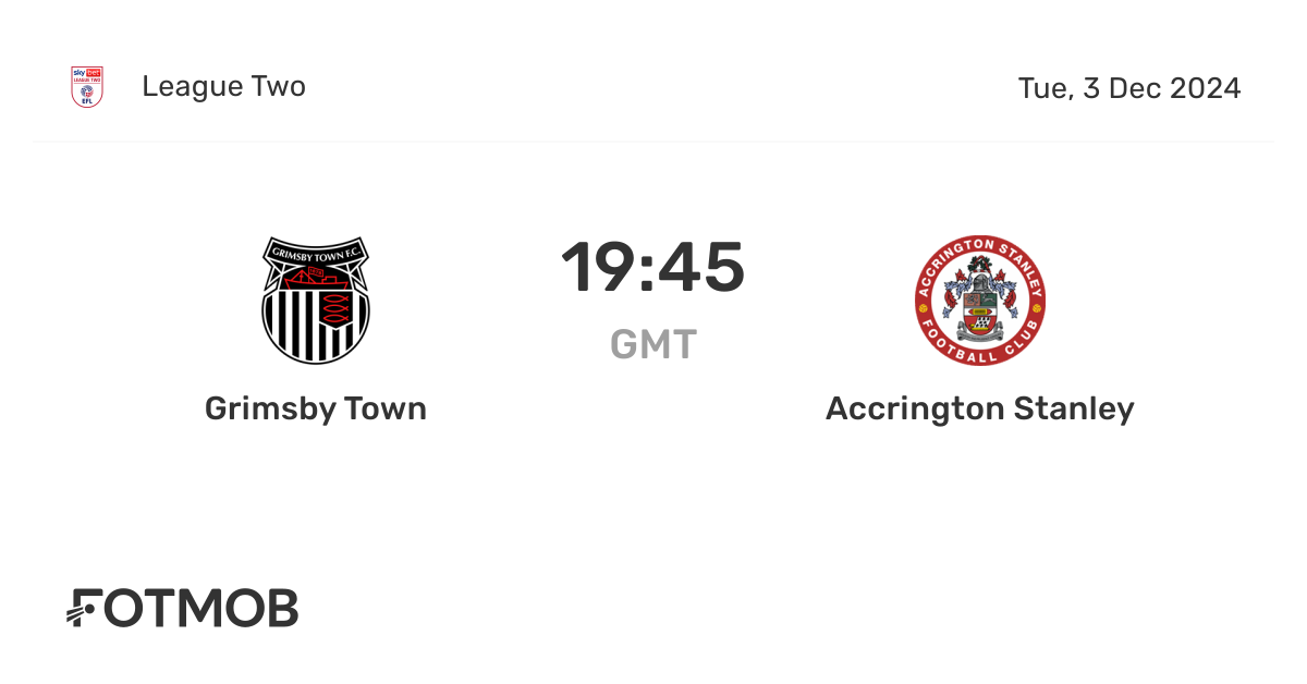 Grimsby Town vs Accrington Stanley: Match Insights and Highlights