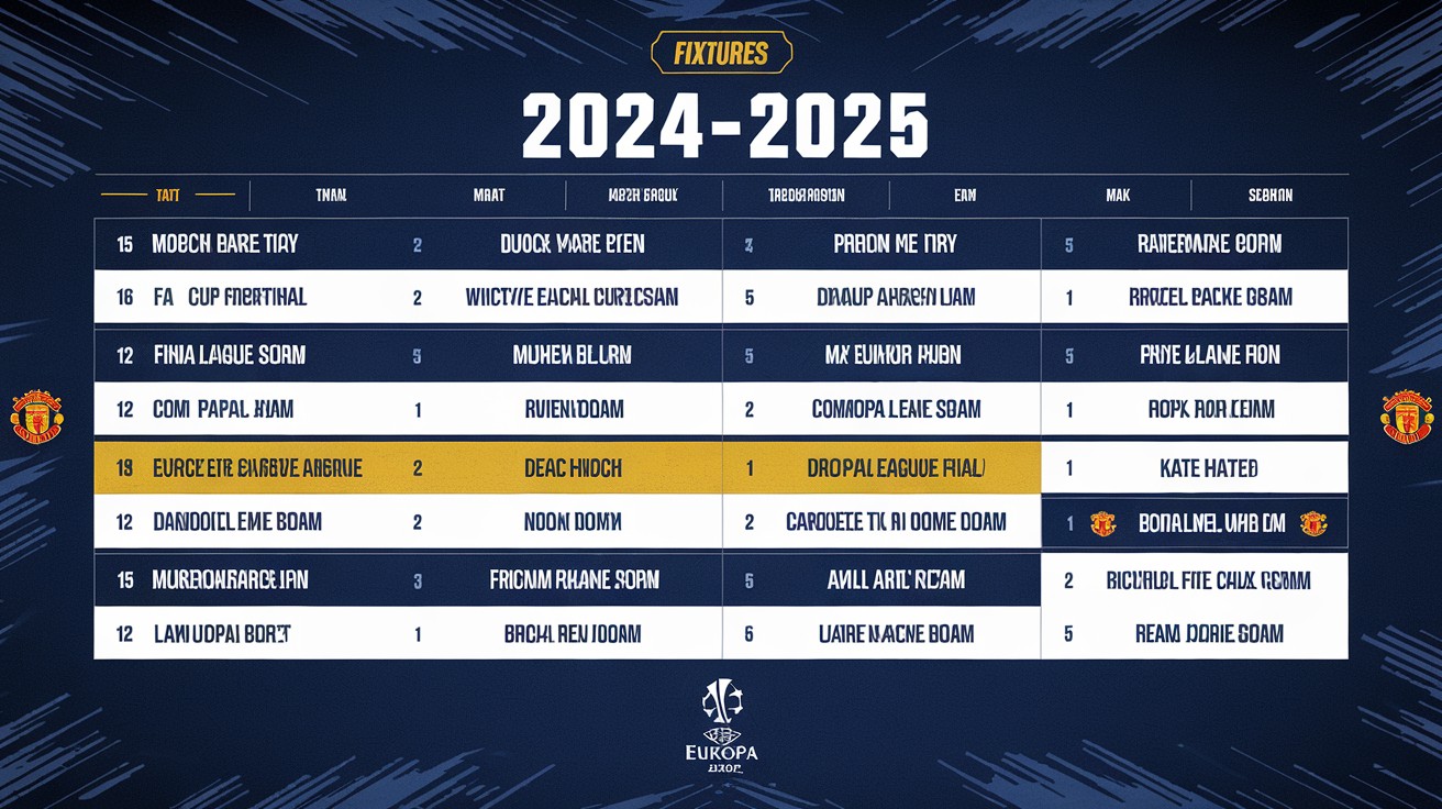 Complete Schedule of Manchester United Fixtures for 2023-24