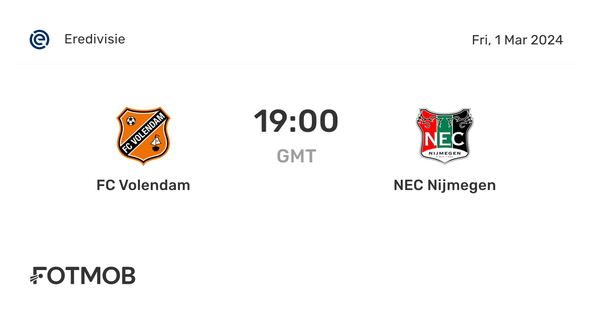 NEC Nijmegen vs FC Volendam: A Thrilling Encounter Summary