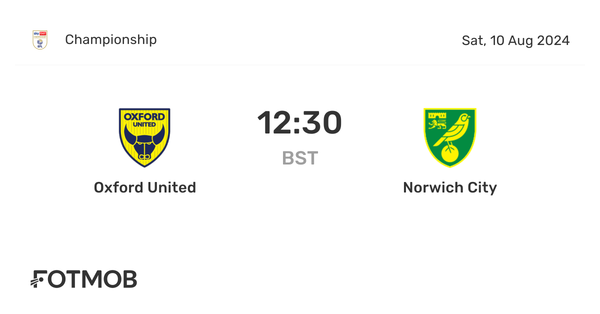 Oxford United Clash with Norwich City: Key Highlights and Analysis