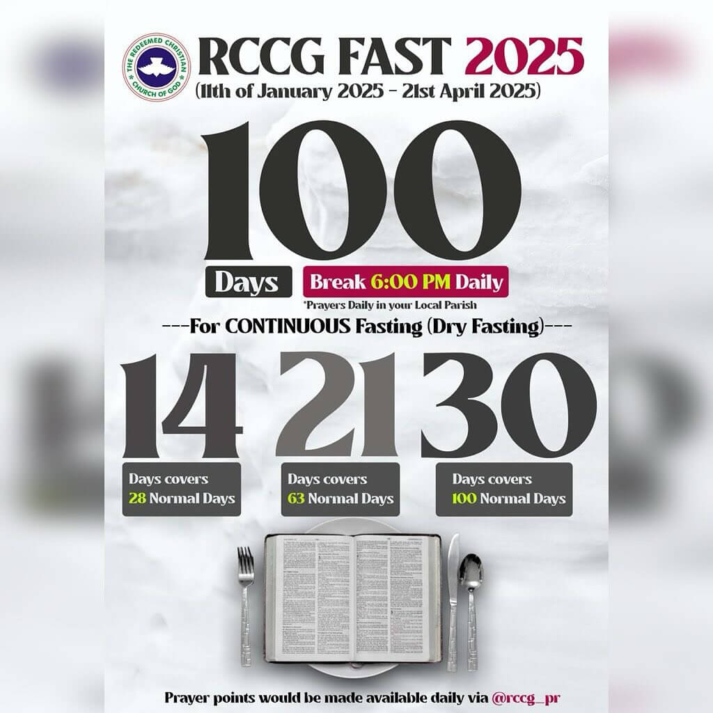 RCCG Fasting and Prayer 2026: A Spiritual Journey
