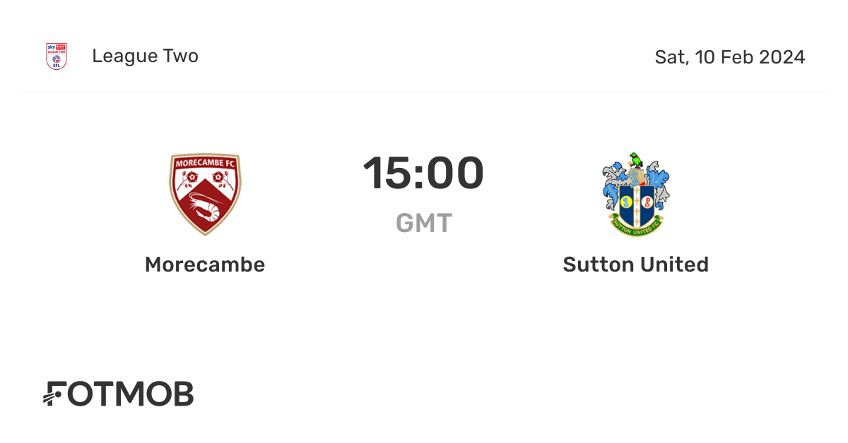 Exciting Clash: Southend United vs. Morecambe