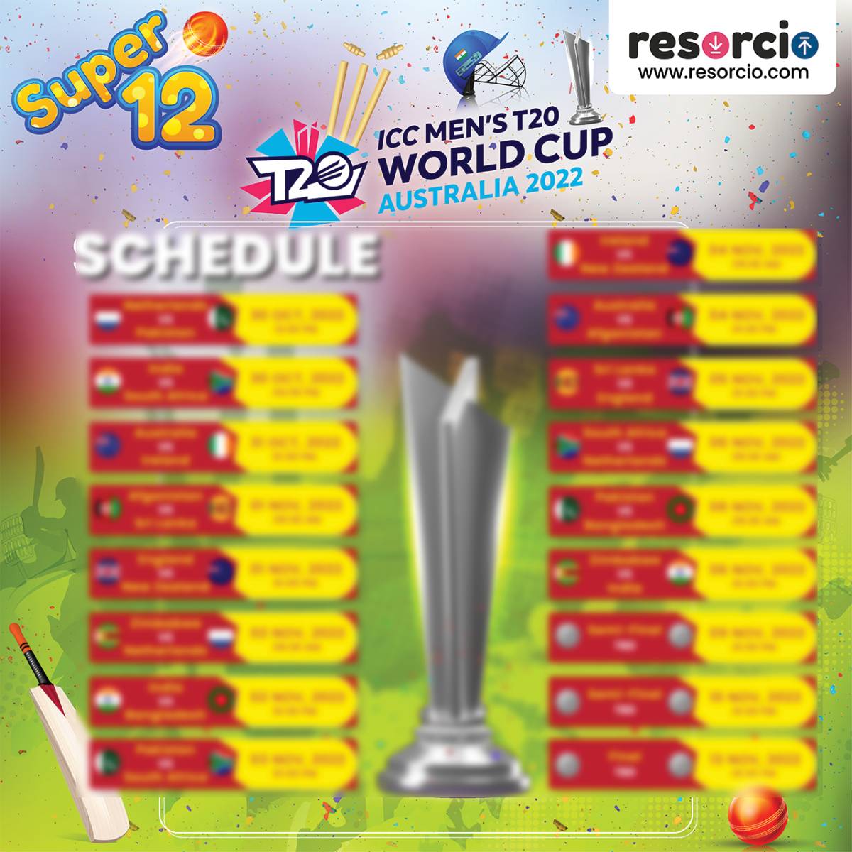 Complete Schedule for T20 World Cup 2023